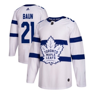 Men's Bobby Baun Toronto Maple Leafs Adidas 2018 Stadium Series Jersey - Authentic White