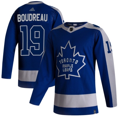 Men's Bruce Boudreau Toronto Maple Leafs Adidas 2020/21 Reverse Retro Jersey - Authentic Blue
