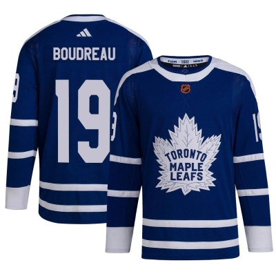 Men's Bruce Boudreau Toronto Maple Leafs Adidas Reverse Retro 2.0 Jersey - Authentic Royal