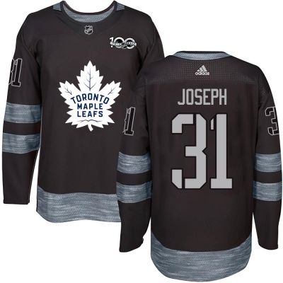 Men's Curtis Joseph Toronto Maple Leafs 1917- 100th Anniversary Jersey - Authentic Black