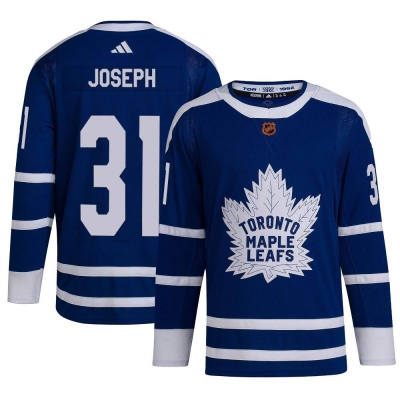 Men's Curtis Joseph Toronto Maple Leafs Adidas Reverse Retro 2.0 Jersey - Authentic Royal