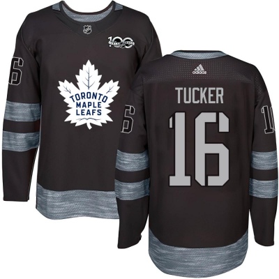 Men's Darcy Tucker Toronto Maple Leafs 1917- 100th Anniversary Jersey - Authentic Black