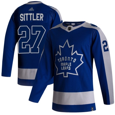 Men's Darryl Sittler Toronto Maple Leafs Adidas 2020/21 Reverse Retro Jersey - Authentic Blue