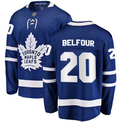 Men's Ed Belfour Toronto Maple Leafs Fanatics Branded Home Jersey - Breakaway Blue