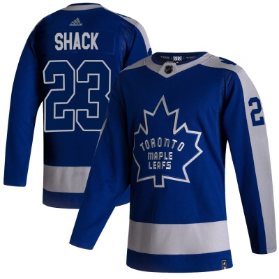 Men's Eddie Shack Toronto Maple Leafs Adidas 2020/21 Reverse Retro Jersey - Authentic Blue
