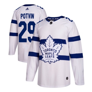 Men's Felix Potvin Toronto Maple Leafs Adidas 2018 Stadium Series Jersey - Authentic White