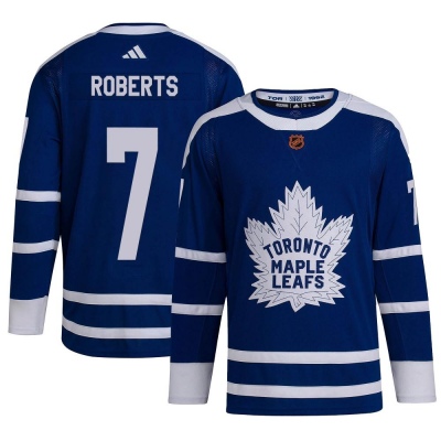 Men's Gary Roberts Toronto Maple Leafs Adidas Reverse Retro 2.0 Jersey - Authentic Royal