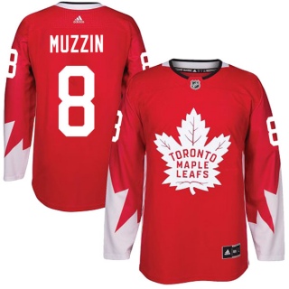 Men's Jake Muzzin Toronto Maple Leafs Adidas Alternate Jersey - Authentic Red