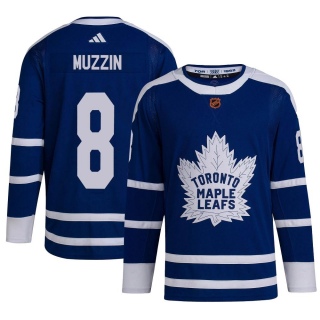 Men's Jake Muzzin Toronto Maple Leafs Adidas Reverse Retro 2.0 Jersey - Authentic Royal