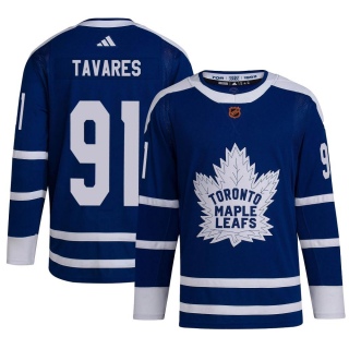 Men's John Tavares Toronto Maple Leafs Adidas Reverse Retro 2.0 Jersey - Authentic Royal
