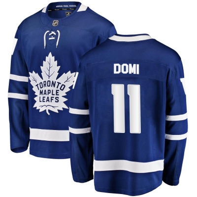 Men's Max Domi Toronto Maple Leafs Fanatics Branded Home Jersey - Breakaway Blue
