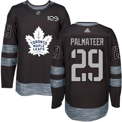 Men's Mike Palmateer Toronto Maple Leafs 1917- 100th Anniversary Jersey - Authentic Black