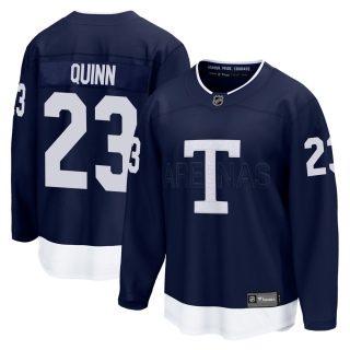 Men's Pat Quinn Toronto Maple Leafs Fanatics Branded 2022 Heritage Classic Jersey - Breakaway Navy