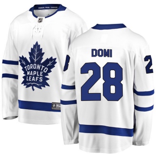 Men's Tie Domi Toronto Maple Leafs Fanatics Branded Away Jersey - Breakaway White