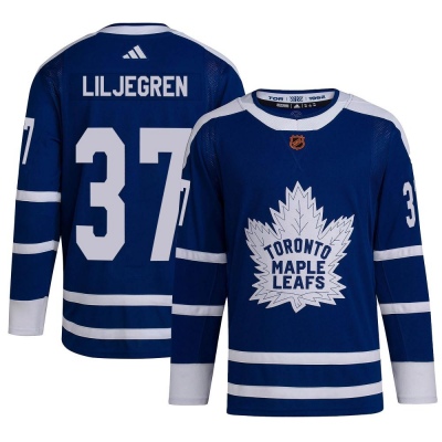 Men's Timothy Liljegren Toronto Maple Leafs Adidas Reverse Retro 2.0 Jersey - Authentic Royal