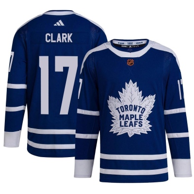 Men's Wendel Clark Toronto Maple Leafs Adidas Reverse Retro 2.0 Jersey - Authentic Royal