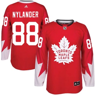 Men's William Nylander Toronto Maple Leafs Adidas Alternate Jersey - Authentic Red