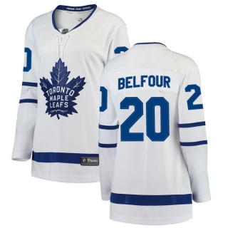 Women's Ed Belfour Toronto Maple Leafs Fanatics Branded Away Jersey - Breakaway White
