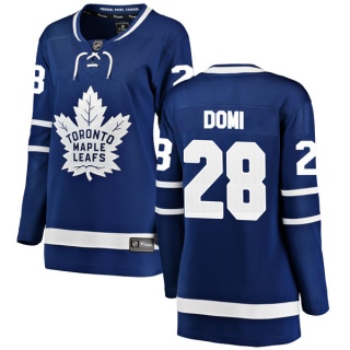 Women's Tie Domi Toronto Maple Leafs Fanatics Branded Home Jersey - Breakaway Blue