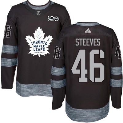 Youth Alex Steeves Toronto Maple Leafs 1917- 100th Anniversary Jersey - Authentic Black