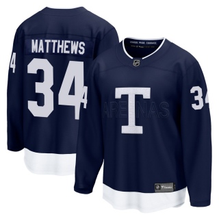 Youth Auston Matthews Toronto Maple Leafs Fanatics Branded 2022 Heritage Classic Jersey - Breakaway Navy