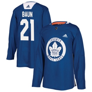 Youth Bobby Baun Toronto Maple Leafs Adidas Practice Jersey - Authentic Royal
