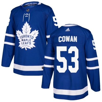 Youth Easton Cowan Toronto Maple Leafs Adidas Home Jersey - Authentic Blue