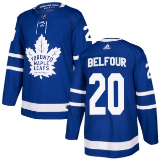 Youth Ed Belfour Toronto Maple Leafs Adidas Home Jersey - Authentic Blue