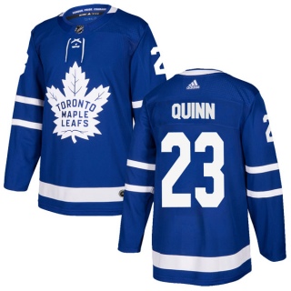Youth Pat Quinn Toronto Maple Leafs Adidas Home Jersey - Authentic Blue