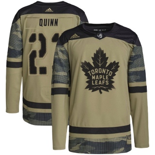 Youth Pat Quinn Toronto Maple Leafs Adidas Military Appreciation Practice Jersey - Authentic Camo
