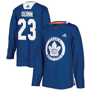 Youth Pat Quinn Toronto Maple Leafs Adidas Practice Jersey - Authentic Royal